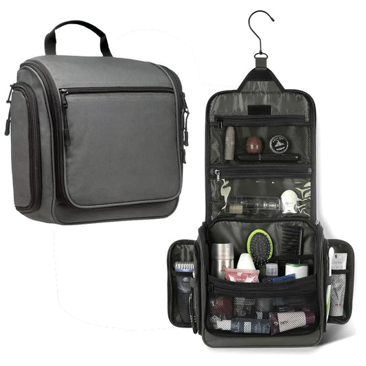 New large-capacity waterproof toiletry storage bag with hook, portable cosmetic bag, wet and dry separation travel toiletry bag Peaceful Pleasures Health and Wellness
