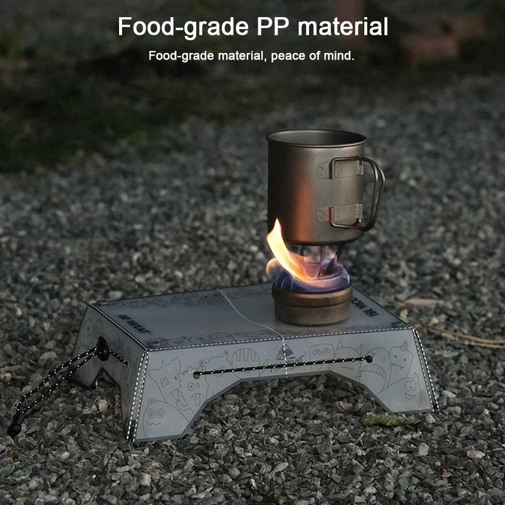 Portable Foldable Mini Camping Table Ultralight Outdoor Camping Table Tray Folding Tableware Hiking Equipment Cooking Supplies Peaceful Pleasures Health and Wellness