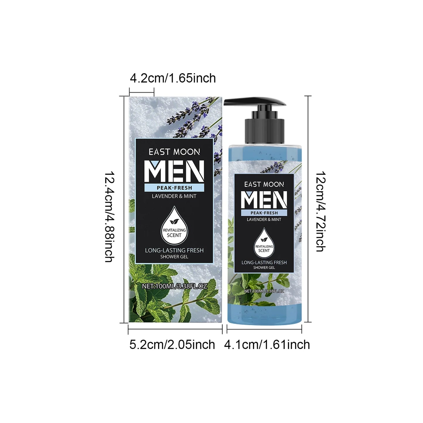 Fragrance Shower Gel Gift Set – 4 Scents, Deep Cleanse 100ml x4