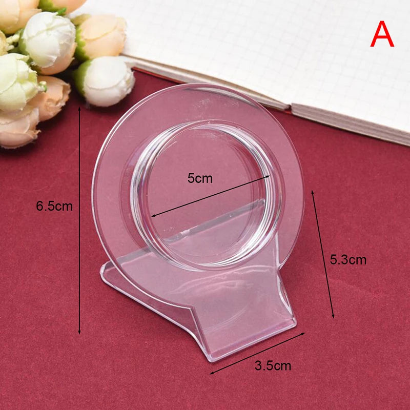 Acrylic Crystal Ball Display Stand | Clear Sphere Holder Base Display Stand Peaceful Pleasures Health and Wellness 1pcs 1