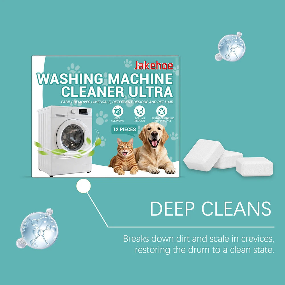 Washing Machine Cleaner Tablets – Deep Clean & Descale 12ct Washing Machine Cleaner Peaceful Pleasures Health and Wellness