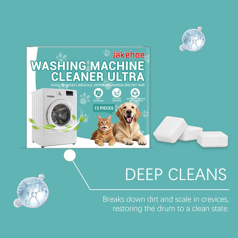 Washing Machine Cleaner Tablets | Deep Clean & Descale 12 Pack