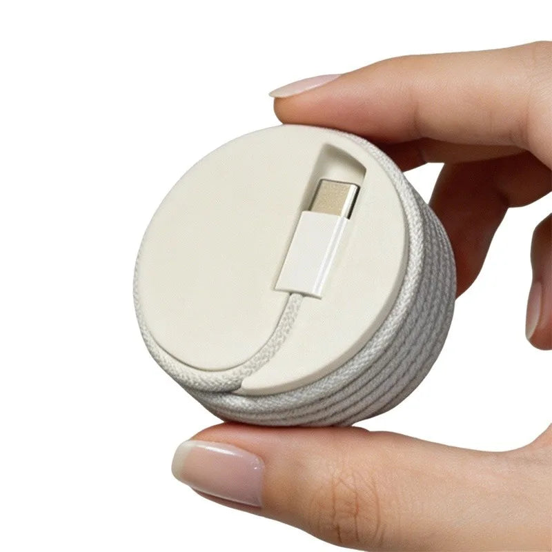 Portable Mobile Phone Charging Cable Storage Organizer Anti Winding