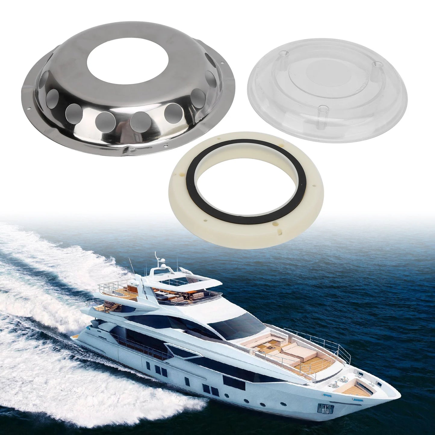 Marine Stainless Steel Air Vent Ventilation Window – 3 Pack