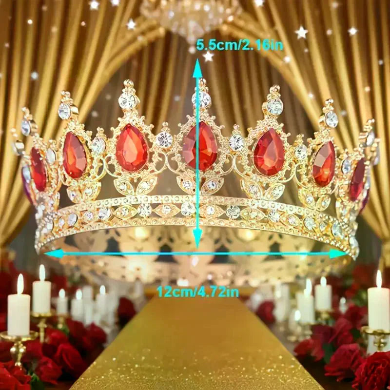 Crystal Crown Tiara Cake Topper – Princess Party & Wedding