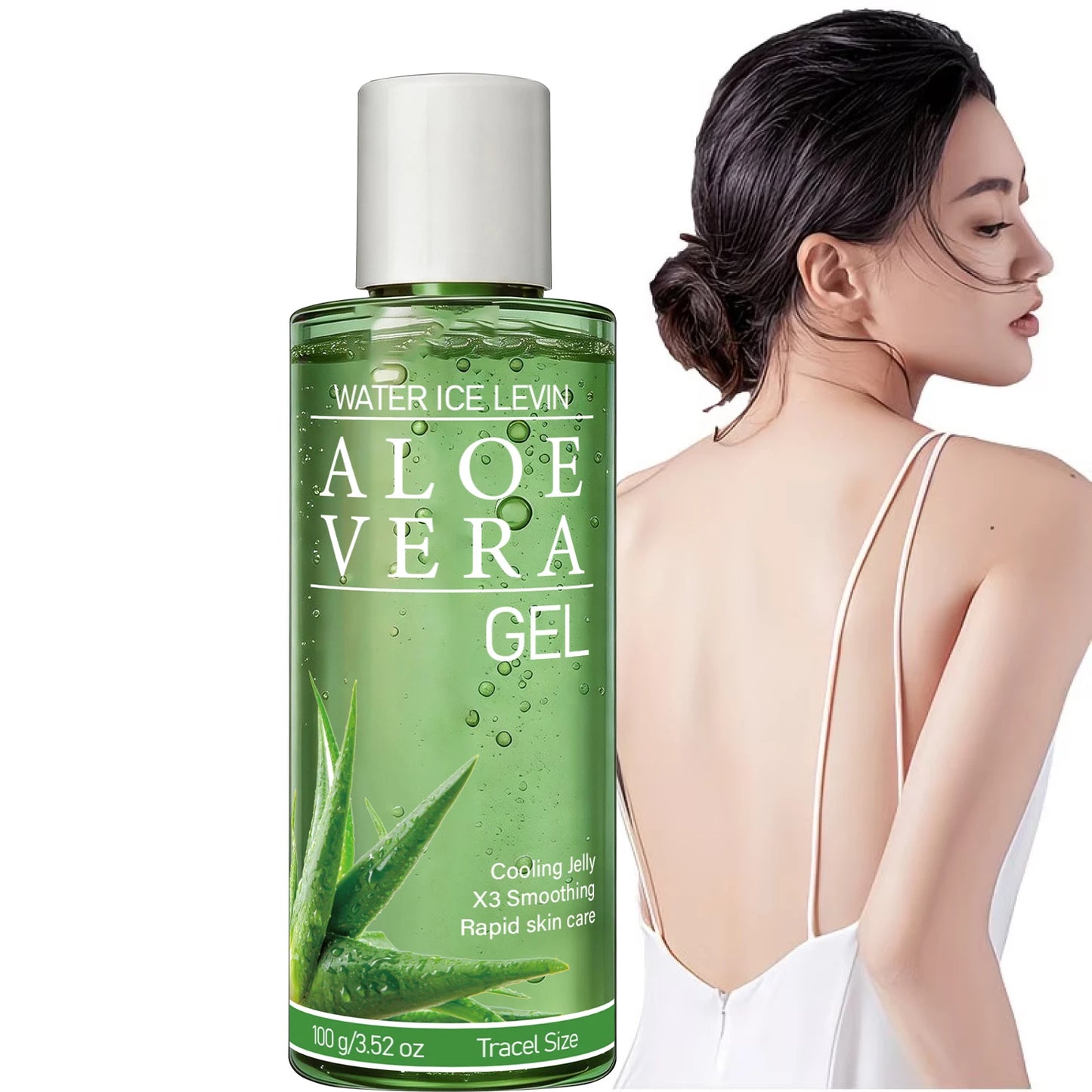 Pure Aloe Vera Gel with Hyaluronic Acid | Cooling Moisturizer
