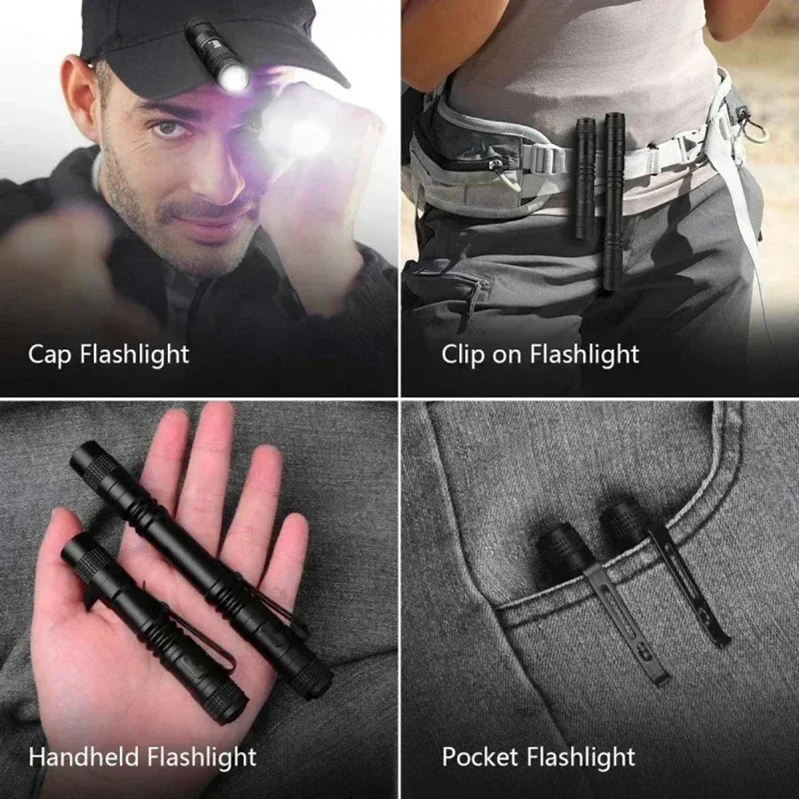 Mini XPE LED Flashlight | Compact Waterproof EDC Pen Torch