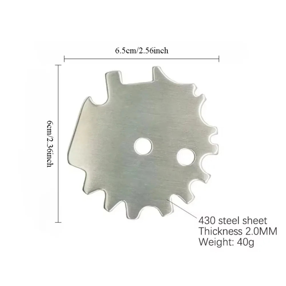 Stainless Steel BBQ Grill Scraper & Cleaner Tool | Portable