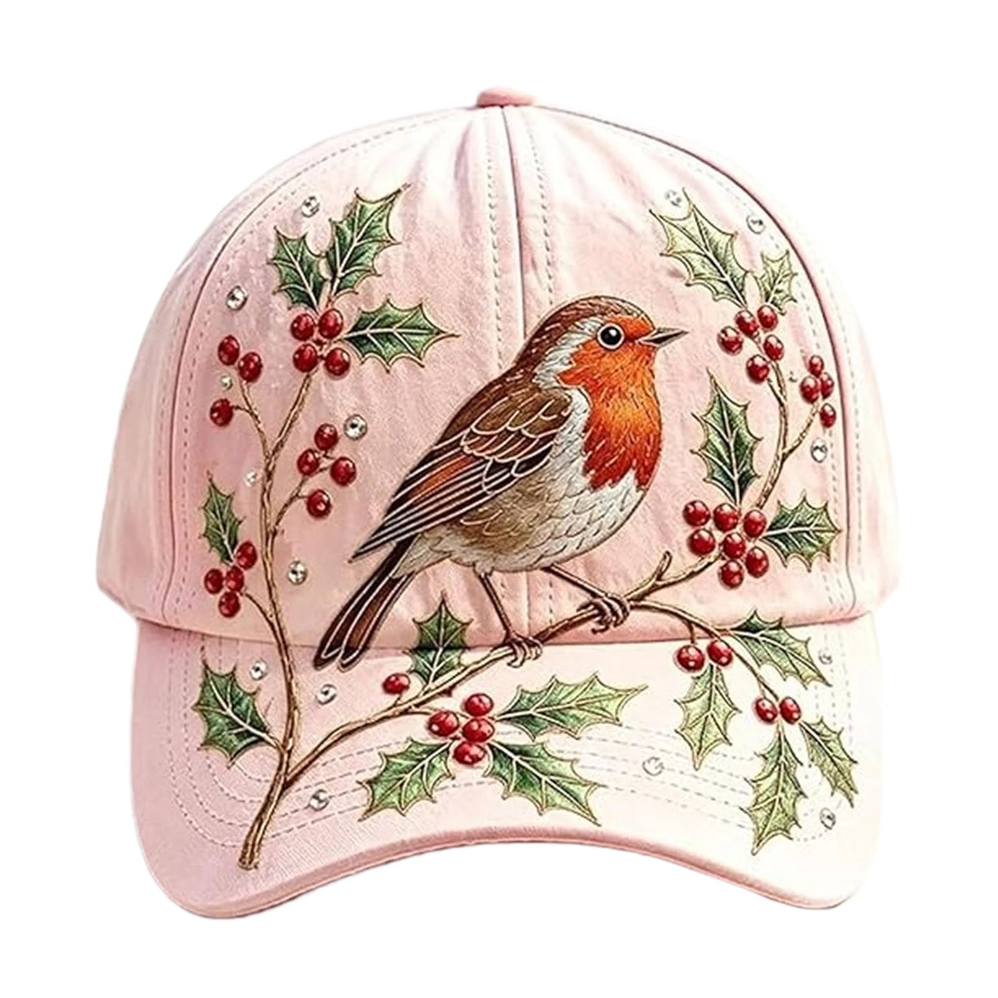 Cotton Animal Pattern Baseball Hat Adjustable Lightweight Casual Sun Hats Breathable for Nature Lover Gardeners Women Peaceful Pleasures Health and Wellness Garden