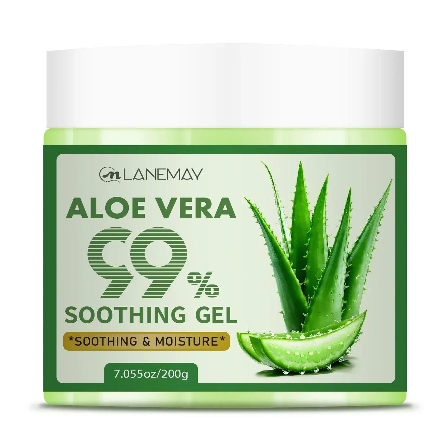 Lanemay 99% Aloe Vera Soothing Gel for Sensitive Skin