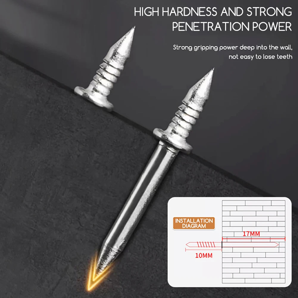 Trace-Less Nails Seamless Double Head Nails Skirting Boards Invisibles Safety Screws With Double Head Nails Home Improvement Peaceful Pleasures Health and Wellness