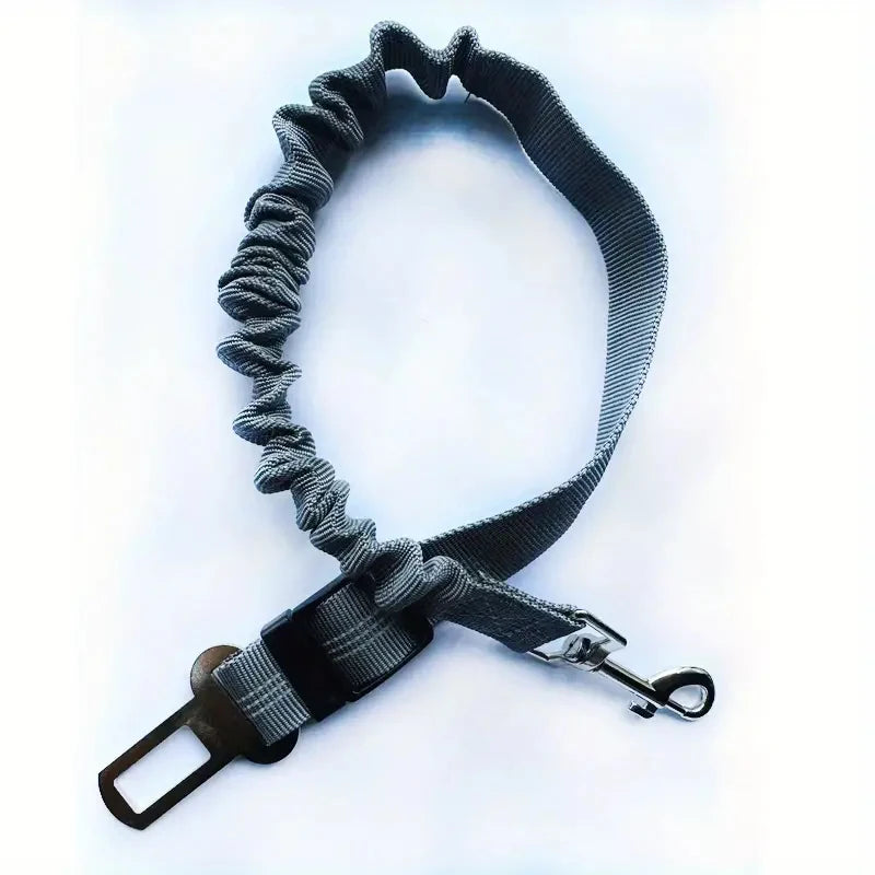 Reflective Dog Seat Belt – Adjustable Nylon Bungee Car Harness