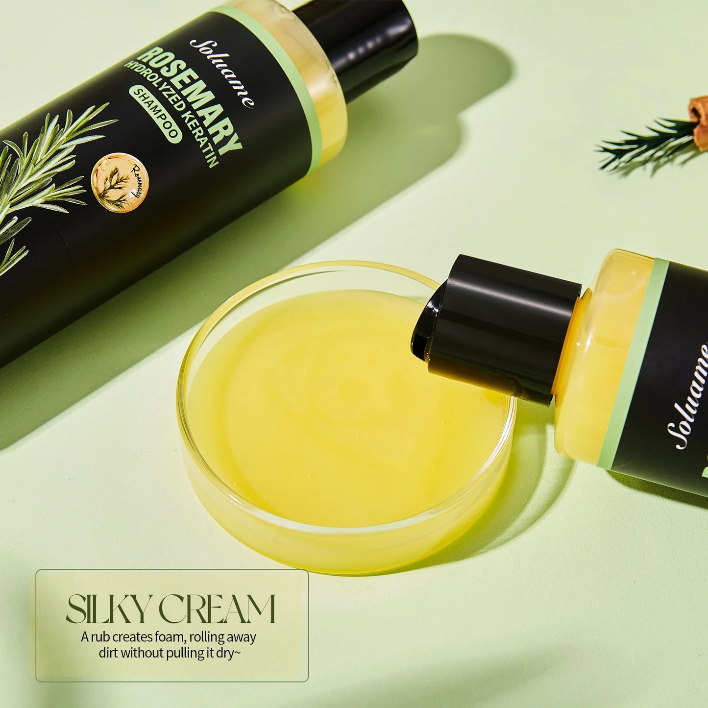 Rosemary Shampoo for Dry Hair Treatment with Keratin Peaceful Pleasures Health and Wellness