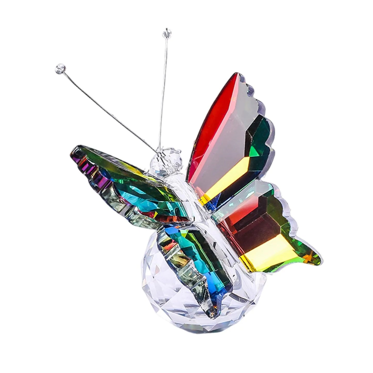 Crystal Handicrafts Three-Dimensional Butterfly Ornaments Souvenirs Small Gifts Creative Home Counter Tabletop Decoration Peaceful Pleasures Health and Wellness