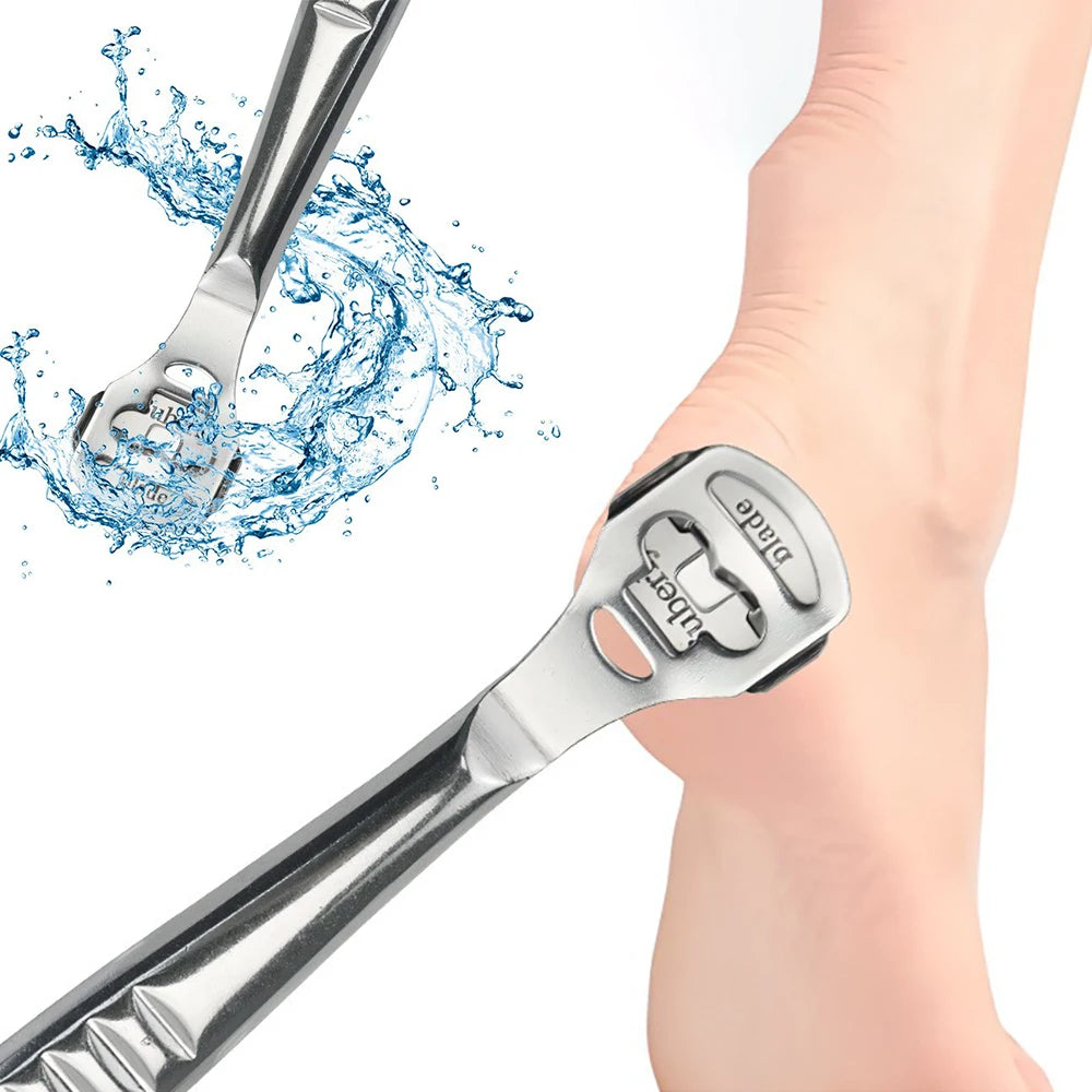Stainless Steel Foot Scraper – Callus & Dead Skin Remover Kit