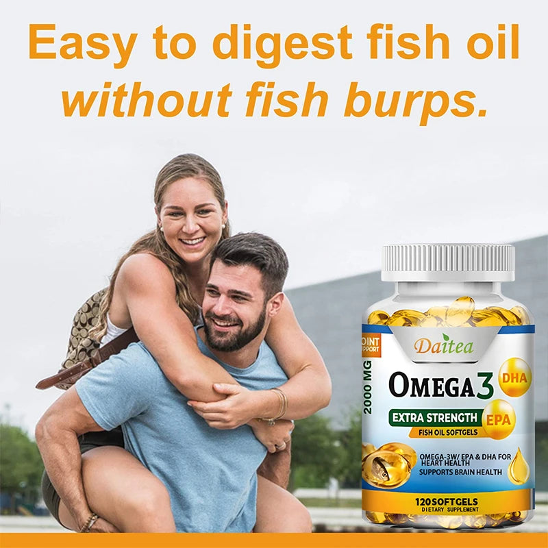 Fish Oil Omega-3 Softgels | Heart, Brain & Joint Health