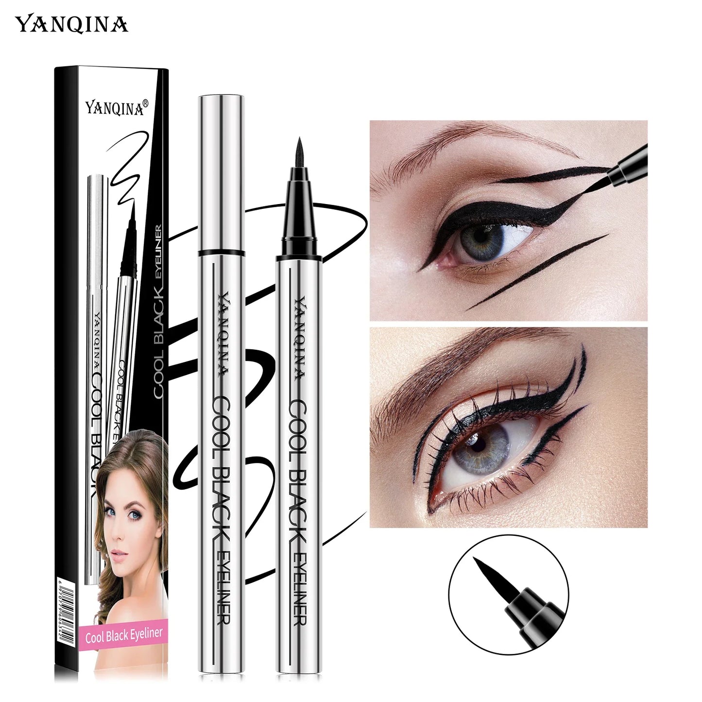 Waterproof Liquid Eyeliner Pen – Quick-Dry Matte & Smudge-Proof