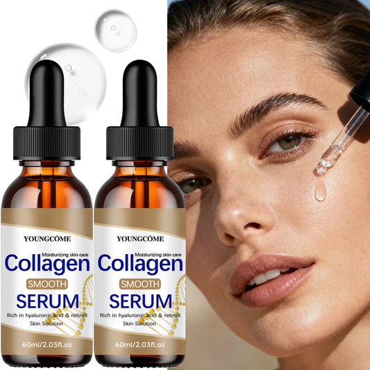 2PCS Hyaluronic Acid & Retinol Collagen Serum - Hydrating Face Care for All Skin Types - Daily Moisturizing Solution Peaceful Pleasures Health and Wellness