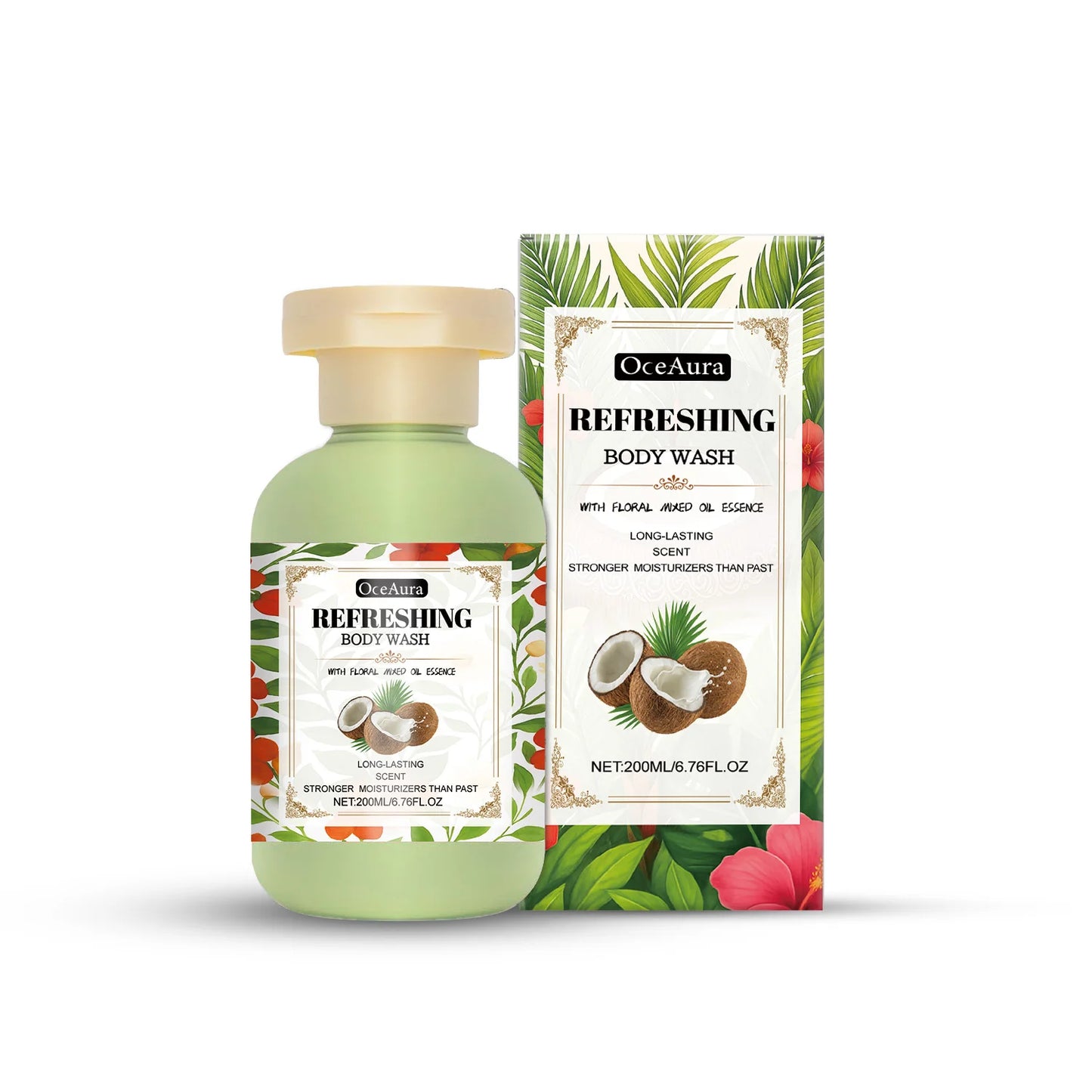 OceAura Fragrance Shower Gel | Moisturizing Brightening Body Wash