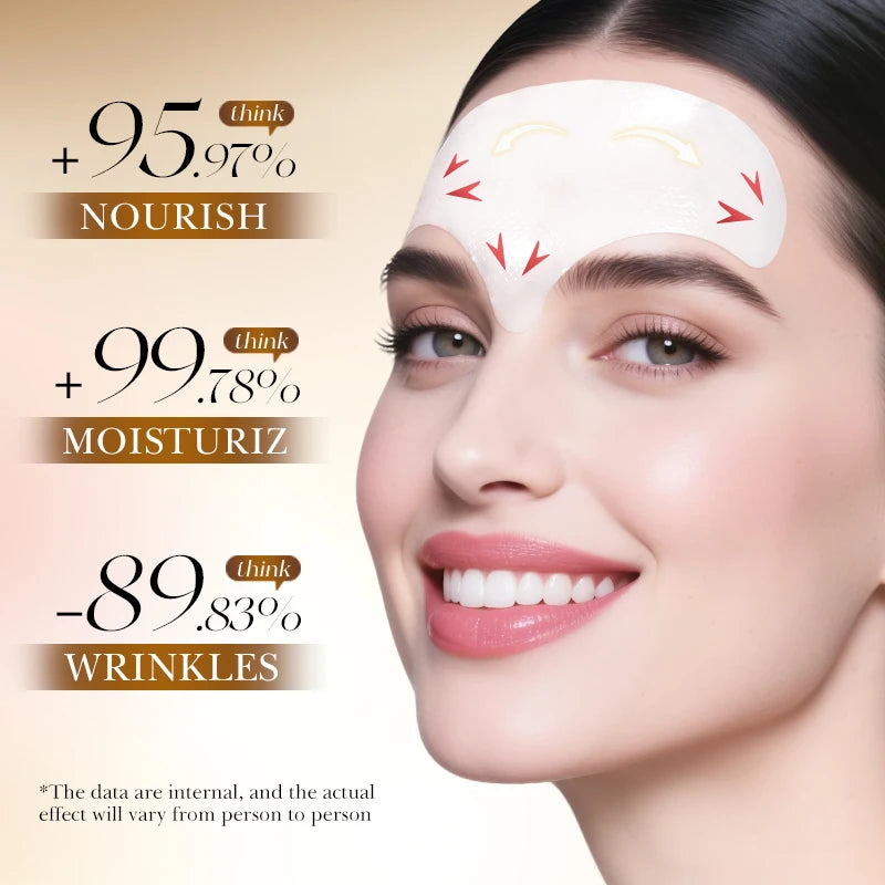 BIOAQUA White Rice Forehead Patches – Anti-Wrinkle Gel Mask 5pcs