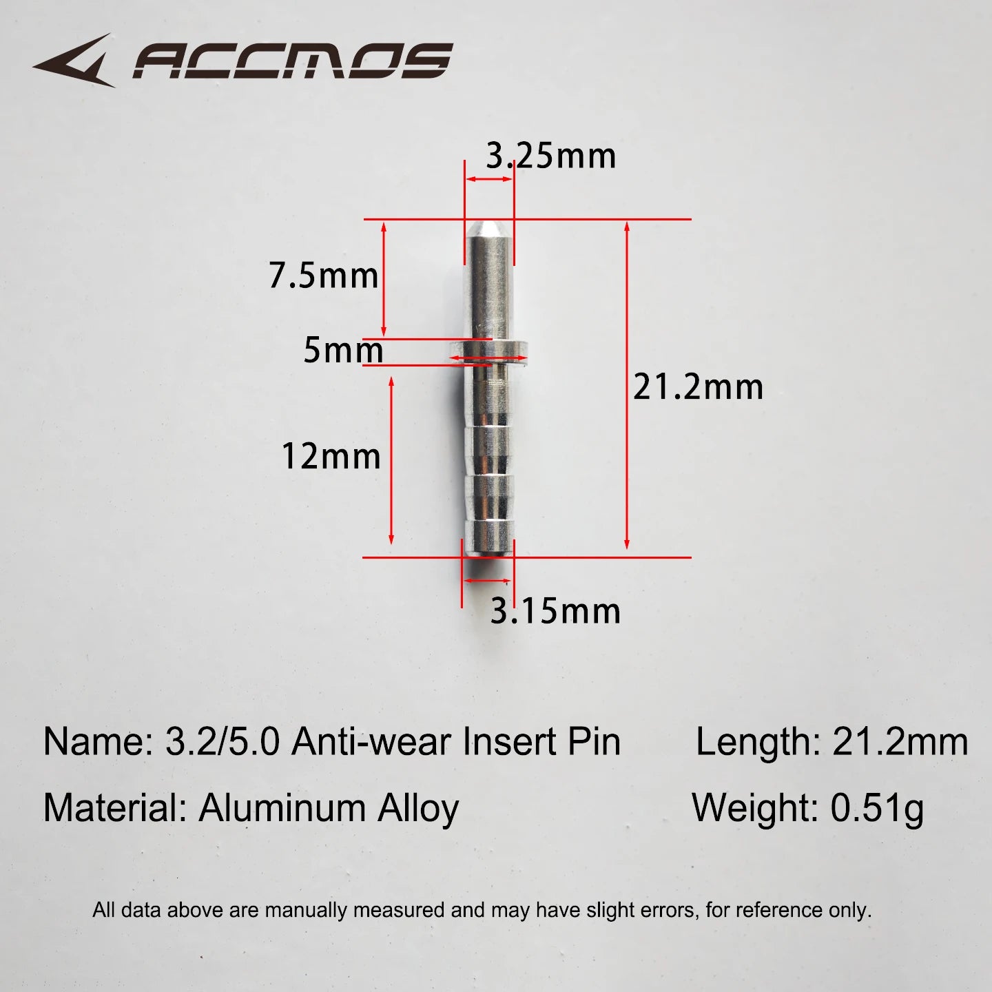 Nock Pin ID3 Aluminum Arrow Tail Shaft Archery Shooting Accessories