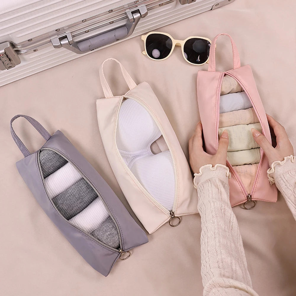 1/2/3pcs Underwear Storage Bag Travel Organizer Bag Storage Bag Bra Underwear Socks Sorting Bag Wear-resistant Makeup Bag Peaceful Pleasures Health and Wellness