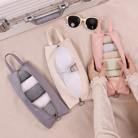 1/2/3pcs Underwear Storage Bag Travel Organizer Bag Storage Bag Bra Underwear Socks Sorting Bag Wear-resistant Makeup Bag Peaceful Pleasures Health and Wellness