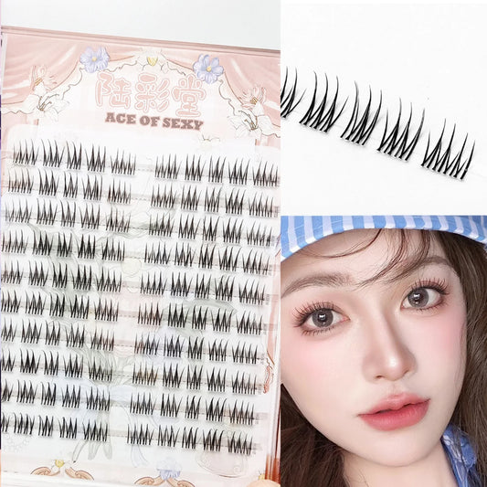 10-Row Fluffy Cluster Lashes | 9–13mm DIY Lash Extensions Cluster False Lashes Peaceful Pleasures Health and Wellness