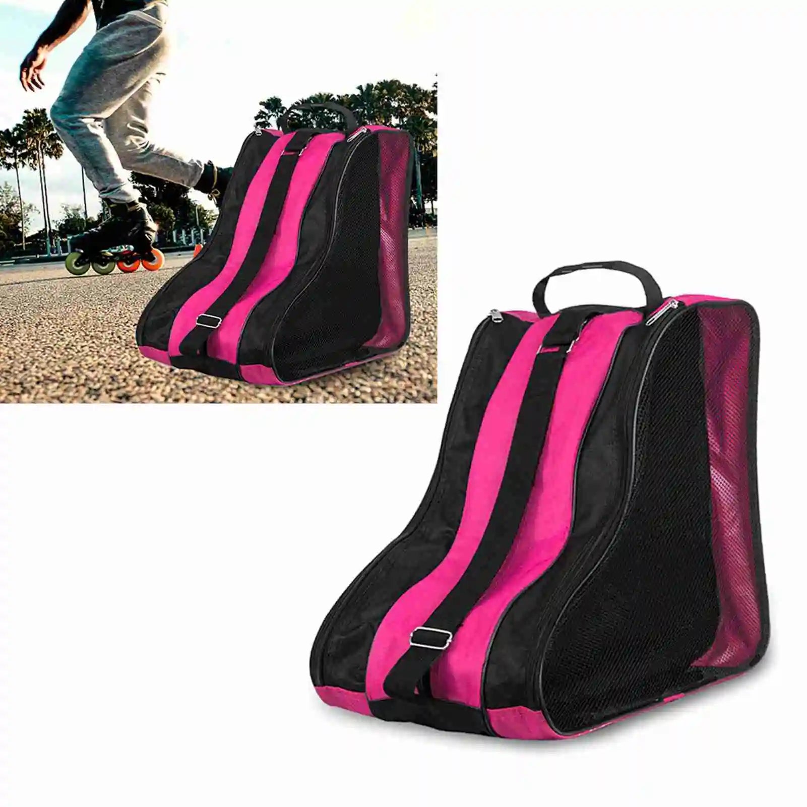 3 Layers Breathable Skate Carry Bag Case for Kids Roller Skates Inline Skates Ice Skates carry case for kids roller skates Peaceful Pleasures Health and Wellness