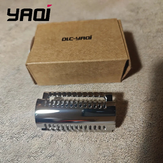 YAQI Top Aggressive Chrome Color Double-edged Mens Slant Safety Razor Head Replacement Accessory Peaceful Pleasures Health and Wellness