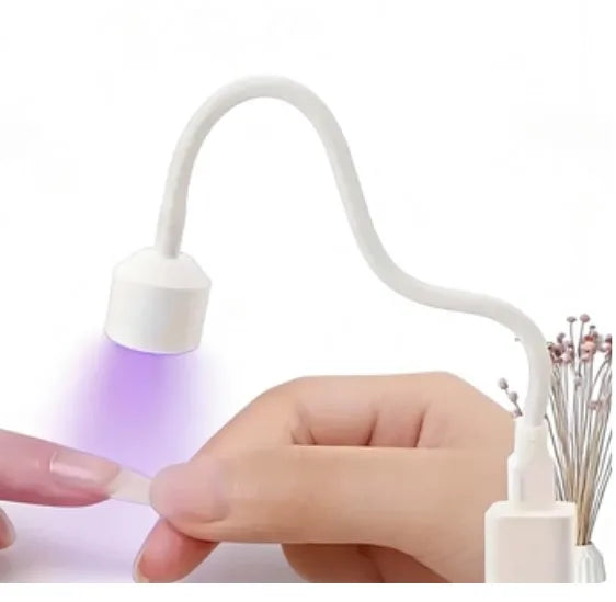 Mini USB ultraviolet/LED lamp for manicure 360-degree adjustable tubular nail dryer with convenient ultraviolet lamp Peaceful Pleasures Health and Wellness Ivory usb