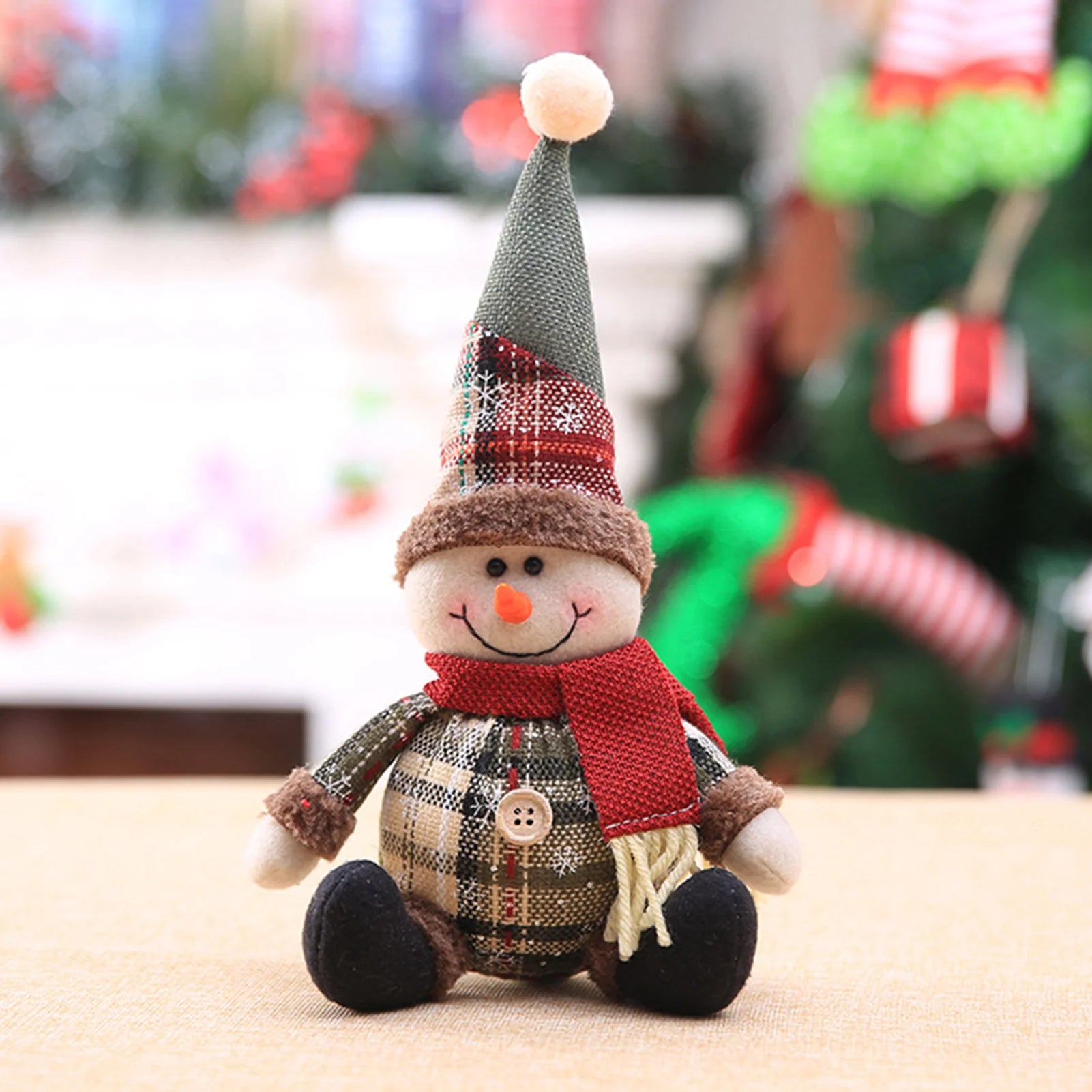 Christmas Tree Hanging Dolls Christmas Snowman Element Decor for Family Friend Christmas Gift Peaceful Pleasures Health and Wellness