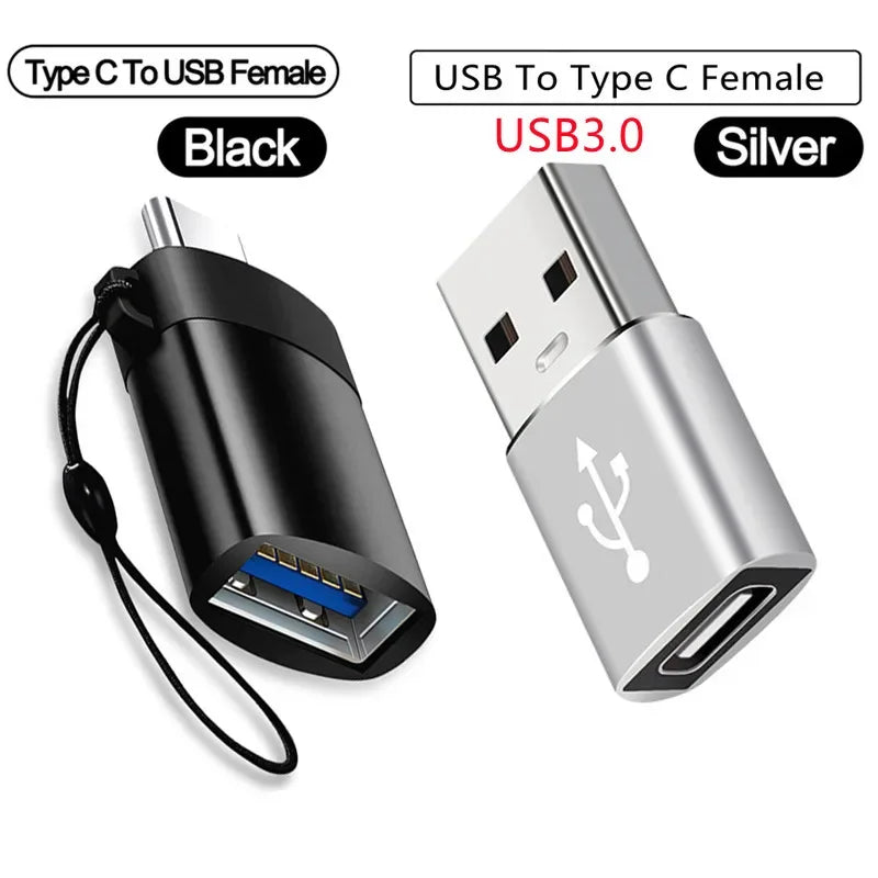 1-8PCS Type C To USB 3.0 OTG Adapter USB C Male To USB Female Converter For Laptop Macbook Samsung Xiaomi USB C OTG Connector Peaceful Pleasures Health and Wellness 2pcs set A