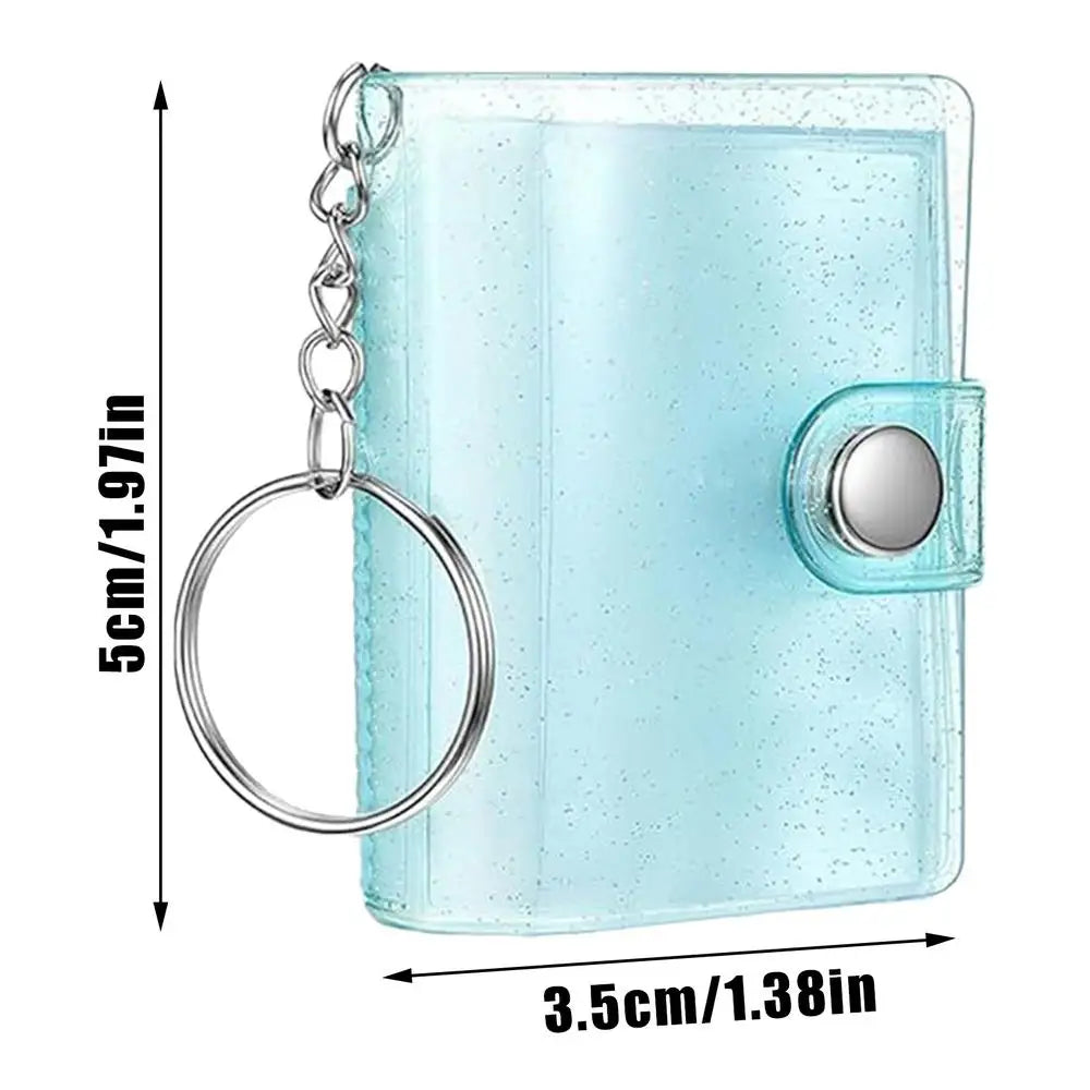 Mini Photo Album Keychain – 24-Pocket Photocard Holder