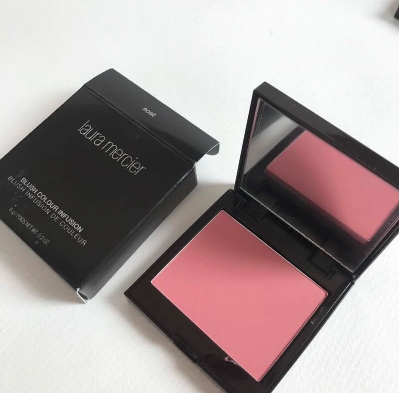 Laura Mercier Blush Colour Infusion 6g Original Lasting Matte Monochrome Blush Plate Rosé Bellini Peach Ginger Chai Brand Blush Peaceful Pleasures Health and Wellness
