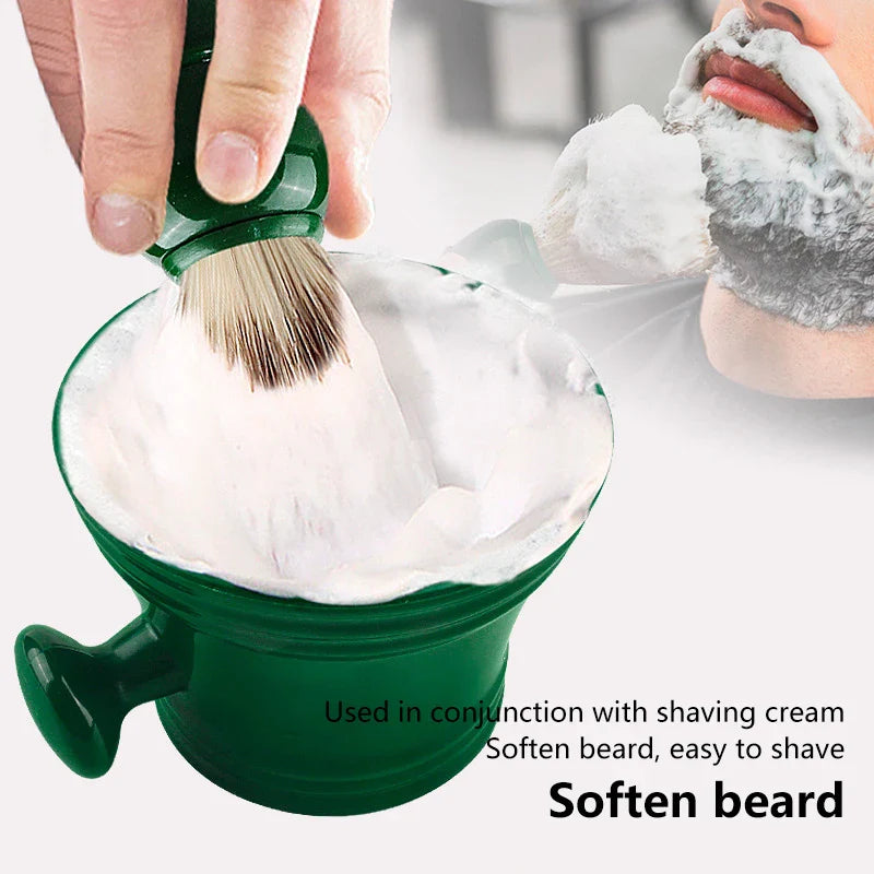 Men's Shaving Brush & Soap Bowl Set – Barber Lather Kit