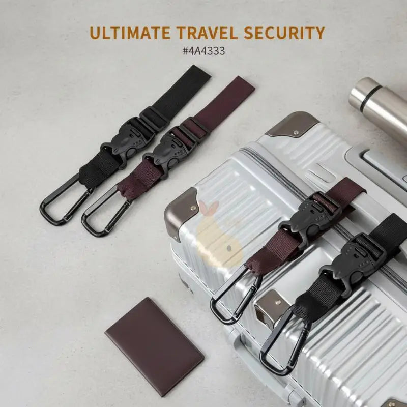 Adjustable Luggage Strap Buckle & Suitcase Hanger Clip