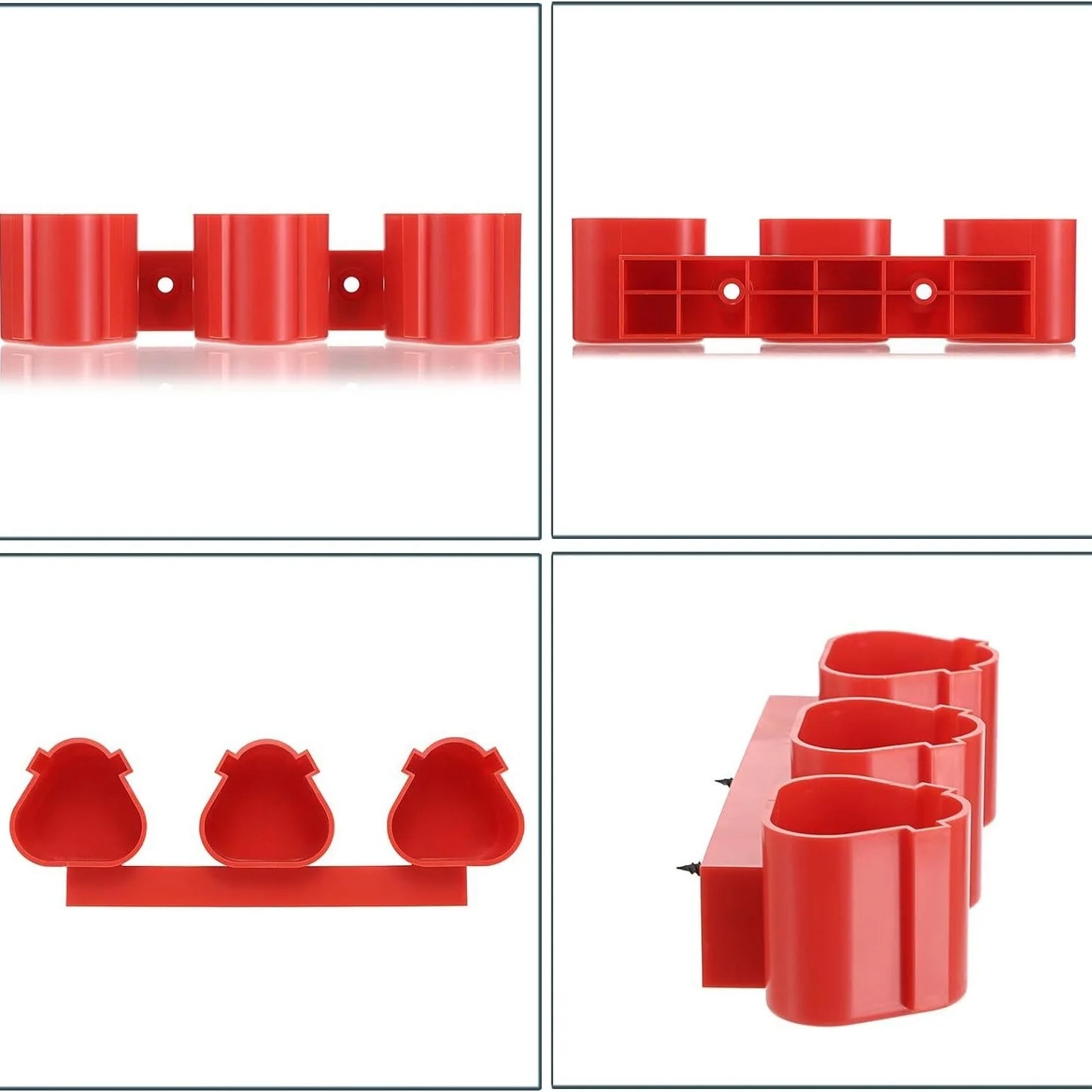 Milwaukee M12 Battery Tool Storage Holders Slots Wall Mount Bosch 12V