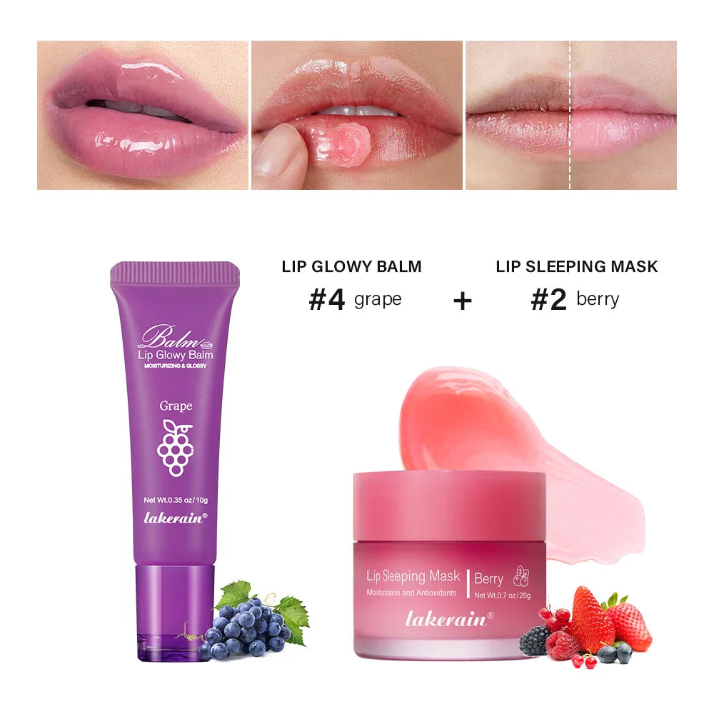 Lip Balm & Overnight Lip Mask Set | Nourishing 2-Pc Duo