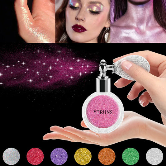 Star Glitter Spray Body Highlighter | 3D Fine Glitter Powder Body Glitter Spray Oasis Select