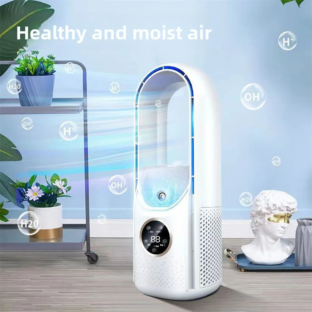 3-in-1 Portable Mini Air Cooler Fan & Humidifier | USB Desk Fan