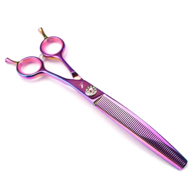 7.25" Professional Dog Grooming Curved Thinning Scissors 440C