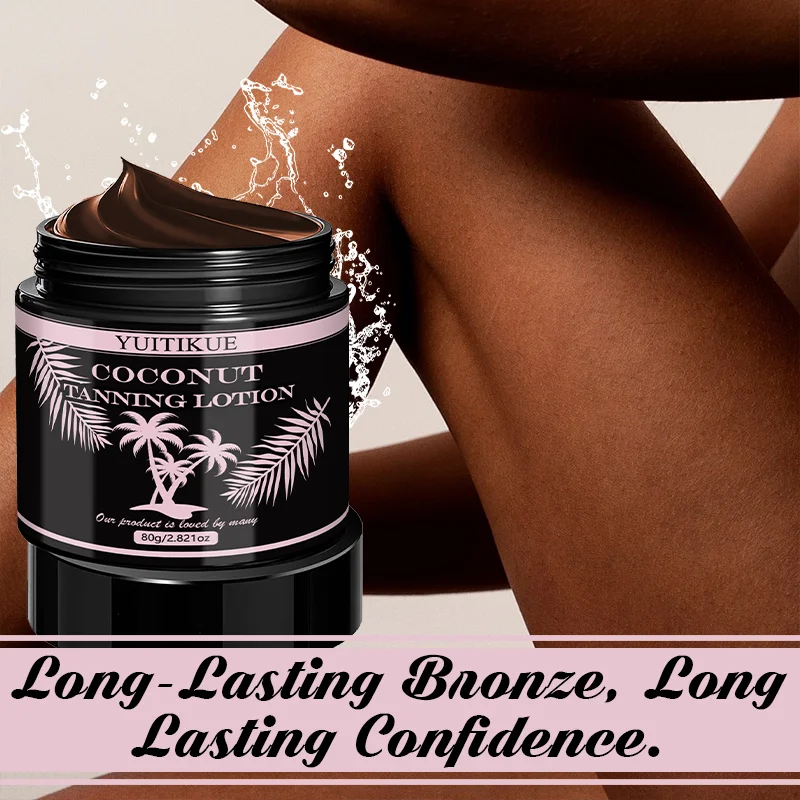 YUITIKUE Coconut Sunless Tanner – Hydrating Self Tanning Cream Sunless Self Tanner Peaceful Pleasures Health and Wellness