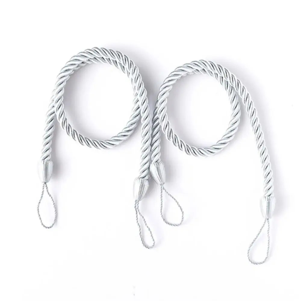 Handmade Woven Curtain Tiebacks 2-Pack – Multicolor Boho Style