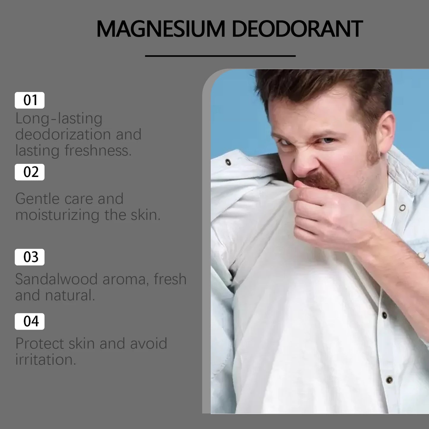 OceAura Sandalwood Deodorant Stick | Aluminum Free, 40g