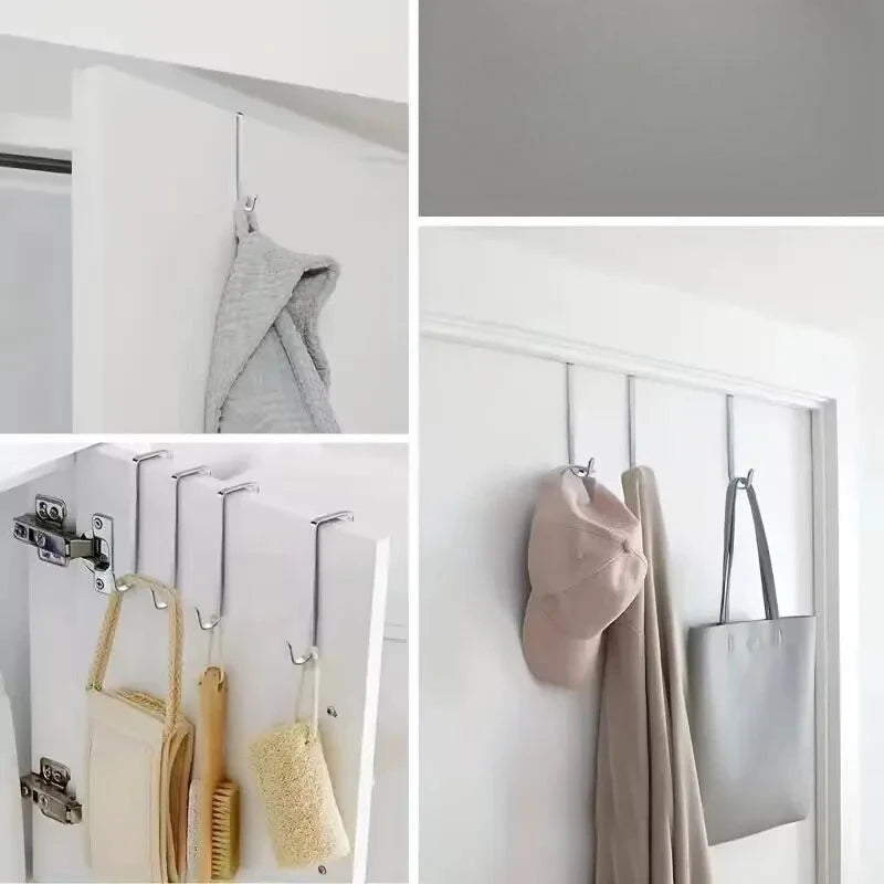 8PCS over the Door Hooks Multi-Purpose Door Hanger for Bathroom Kitchen Towels Hats - Hanging Organizer for Home Organization Peaceful Pleasures Health and Wellness