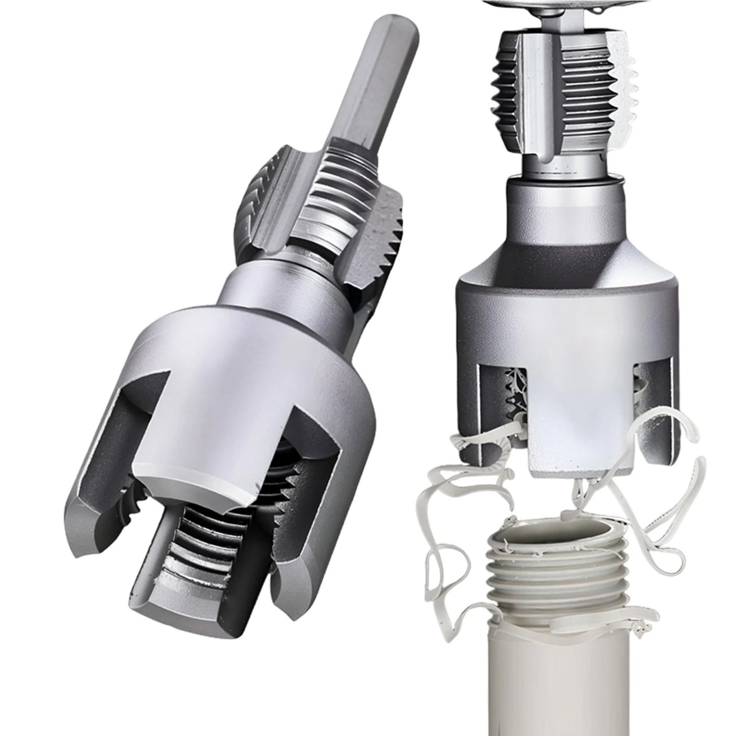 PVC Pipe Thread Cutting Tool 1/2in 3/4in 1in Dual-Function PPR Water Pipe Opener Tap for Plumbing Projects and Home Repairs Peaceful Pleasures Health and Wellness