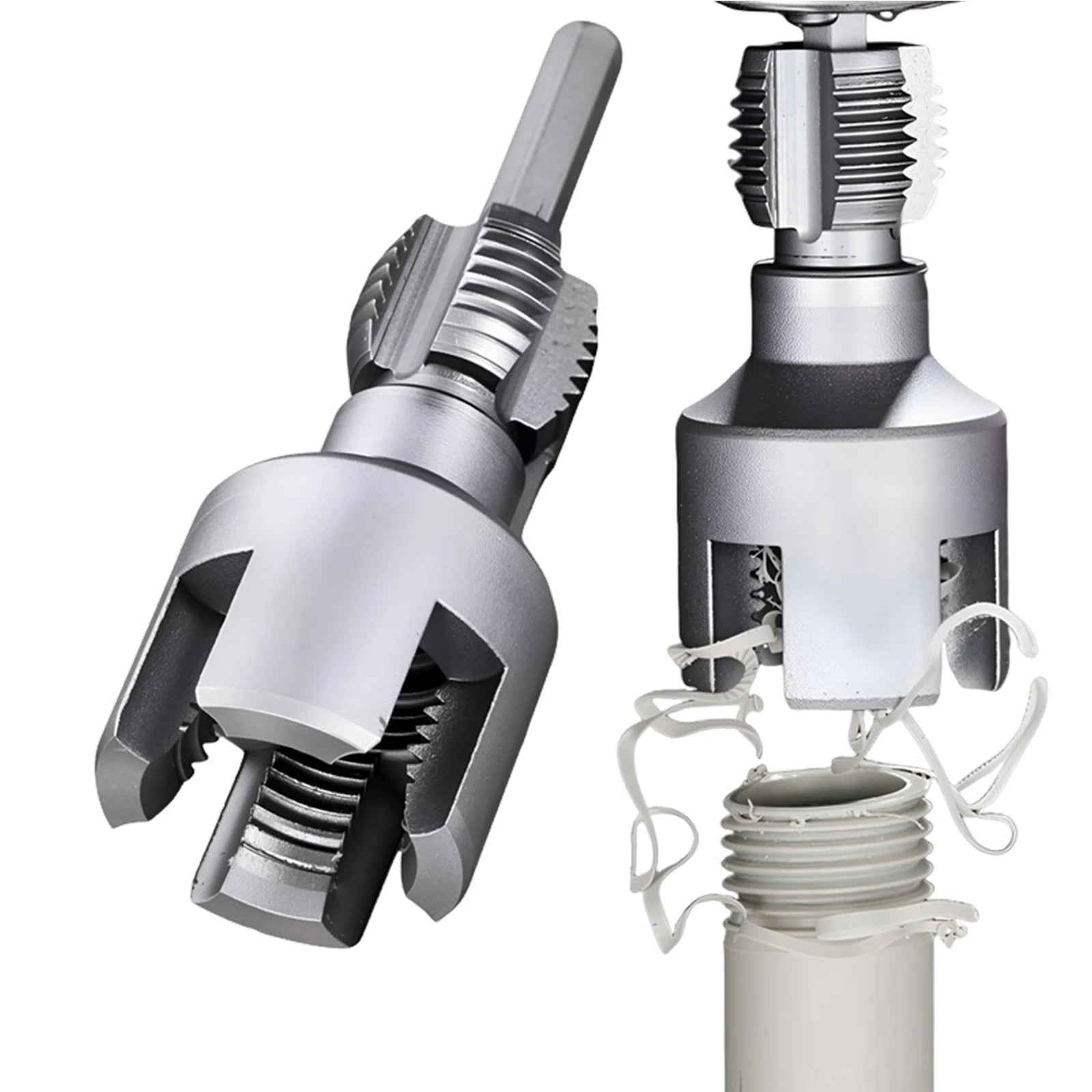 PVC Pipe Thread Cutting Tool 1/2in 3/4in 1in Dual-Function PPR Water Pipe Opener Tap for Plumbing Projects and Home Repairs Peaceful Pleasures Health and Wellness
