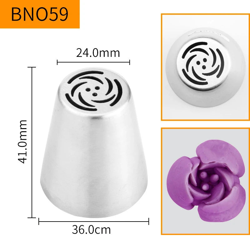Russian Piping Nozzle Tips – Cake & Cupcake Decorating Set Cake Decorating Tips Peaceful Pleasures Health and Wellness style 2