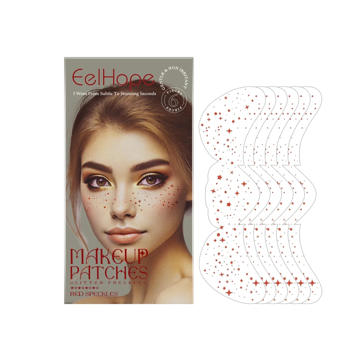 Glitter Fake Freckle Face Stickers – Waterproof Temporary Tattoo